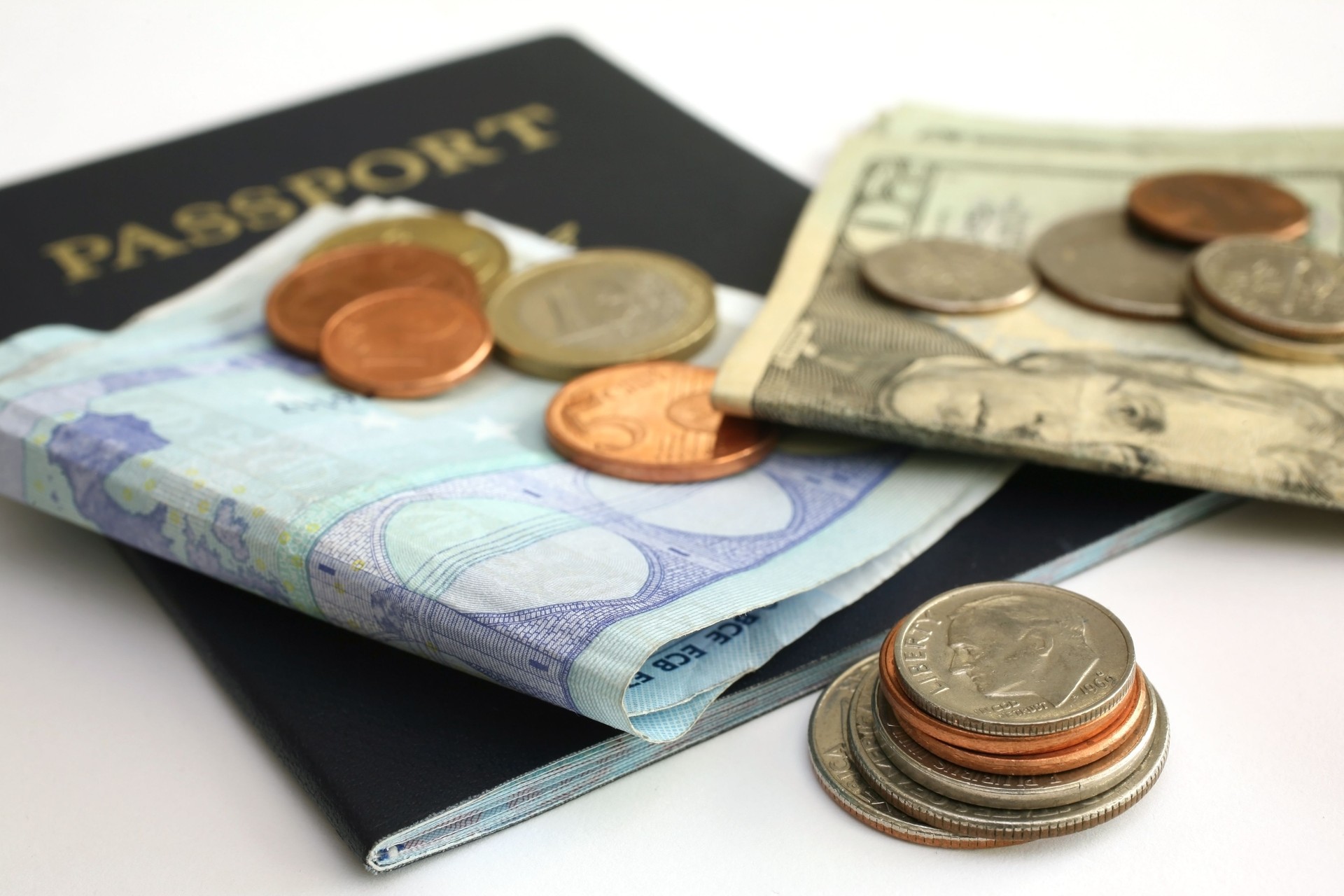 Travel Money Closeup
